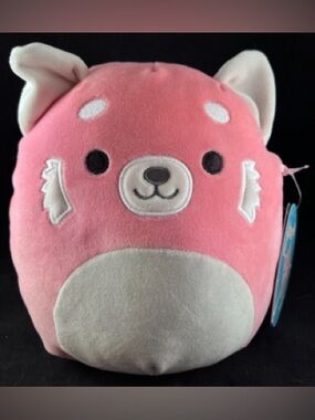 NWT Squishmallow - Mischa the Red Panda - Pink - 7"